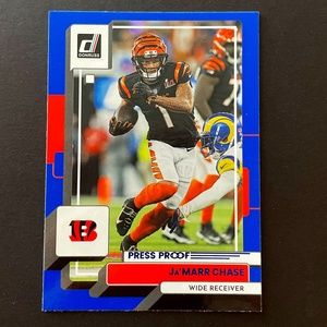 Ja'Marr Chase: Cincinnati Bengals, Wide Receiver 2022 Donruss Press Proof #196